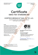 OEKO-TEXT STANDART CLASS 100 with RECYCLE